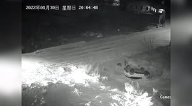 Several cars crash into same ditch at turning in northern China