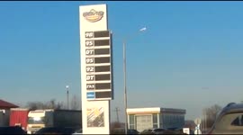 Gas station near Kharkiv removes prices as Russia invades Ukraine