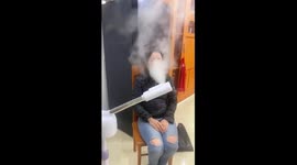 People use hot steam boiled from herbs to prevent COVID-19 in Vietnam