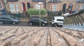 Freak Hail Storm Hits Parts Of North London As The Grass Turns White