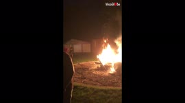 'Reckless guys ALMOST GET BURNED after FAILED FIRE JUMP attempts
'