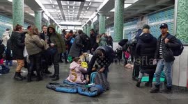 Ukrainians stranded at Kharkiv train station amid Russian 'full-scale invasion'