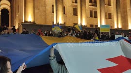Large protest against war in Ukraine takes place in Tbilisi, Georgia