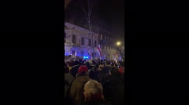 Anti-war protests in Krakow, Poland