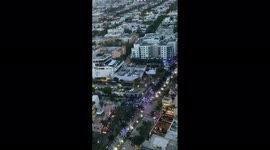 Immediate aftermath of car crashing into Miami Beach restaurant goers; multiple people injured