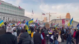 US: Protests Break Out Across Nation Against Russian Invasion Of Ukraine 3