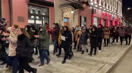 Russia: Anti-War Protests Break Out Condemning Ukraine Invasion 2