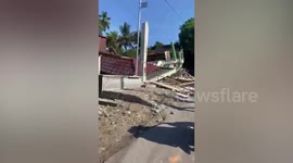 Buildings destroyed as magnitude 6.2 quake rocks Indonesia killing at least 2 people
