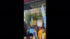Australia: Protest Against Russian Invasion Of Ukraine In Sydney