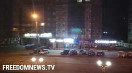 Air raid sirens sound throughout the night in Vinnytsia, western Ukraine