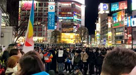 Japan: Protest In Tokyo Against Russian Invasion Of Ukraine
