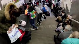 Hundreds of Ukraine residents shelter in Kharkiv subway station as Russia continues offensive