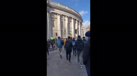Pro-Ukraine protest in Dublin, Ireland