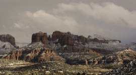 Beautiful Sunset Timelapse over Chapel Butte in Sedona Arizona