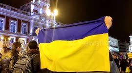 Ukrainian in Madrid gather together to ask for war stop