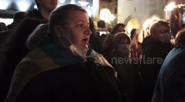 A song for Ukraine, woman singing