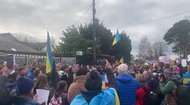 Ireland: Protest In Dublin Against Russian Invasion Of Ukraine
