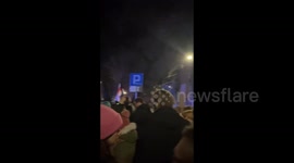 Anti-War Protesters Rally In Support Of Ukraine in Krakow, Poland