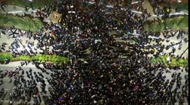 Aerial drone footage shows impressive crowd marching in Georgia in solidarity with Ukraine