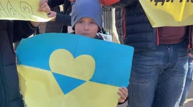 People flock to Downing Street to protest Russia attack on Ukraine