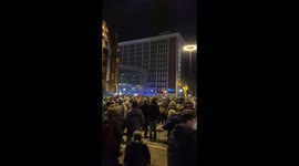 People take to the streets of Dortmund to show their solidarity with Ukraine in Germany