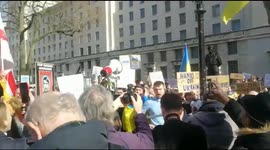 Ukraine protest in London.