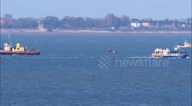 Visitors flock to see historic shipwreck in Kent, UK before masts are removed later this year