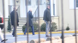 President Biden arrives at church in Wilmington, Delaware, amidst Ukraine war
