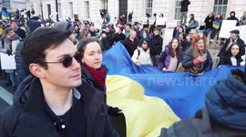 Stand With Ukraine protest in London demands Russia stop the war
