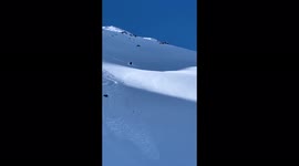 Powder Skiing after the biggest snowfall of the season in st Martin de Belleville