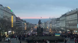 80,000 Czech protesters turn out in Prague against Russian invasion of Ukraine