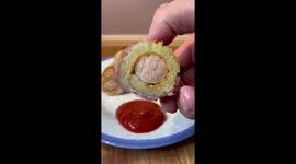 Chef Turns a Savory Crumpet into Sausage Rolls wrapped in crispy bacon