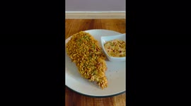 Tiktok chef makes Chicken breast coated in crispy chicken flavored supper noddle's