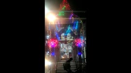 Lord Shiva temple illuminated on Mahashivratri festival in India