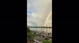 Australia: Double Rainbow Spotted Over Brisbane’s Sky After Major Flooding