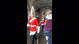 Soldiers at the Horse Guards Parade, London, England