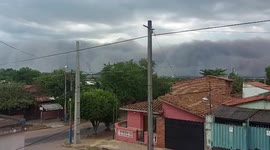 Massive dust storm blankets Paraguay following forest fires