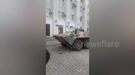 Defiant locals tell Russian troops to leave port town in southern Ukraine