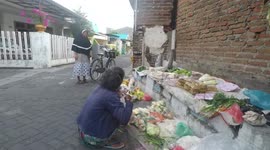 Old Woman Selling for Life