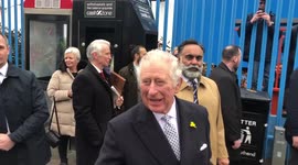 Prince Charles greets members of the public during royal visit to Southend-On-Sea