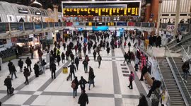 People Try To Get Home From The Tube Strike