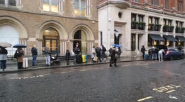 Huge Queues For Taxis During Tube Strike In London