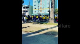Stop the war protest in Santa Monica CA, US