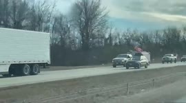 US: ‘People’s Convoy’ Truckers Pass Through Missouri