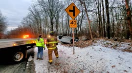 Rollover Accident win injury, mount carmel township, northumberland county, pennsylvania