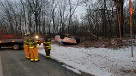 Rollover Accident win injury, mount carmel township, northumberland county, pennsylvania