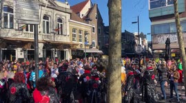 Locals celebrate carnival in Eindhoven after 2 year absence due to COVID-19