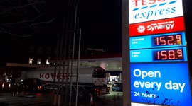 London petrol station selling diesel for 158.9p per litre as oil costs rise