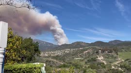 US: Jim Fire Breaks Out In Cleveland National Forest In Southern California 2