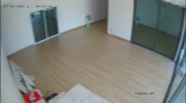 Resident runs into glass door making it smash into pieces
